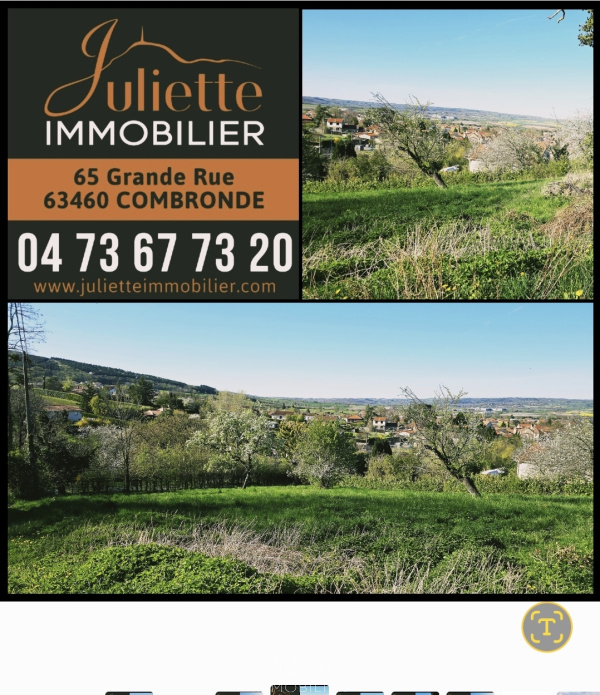 Offres de vente Terrain à batir Combronde 63460